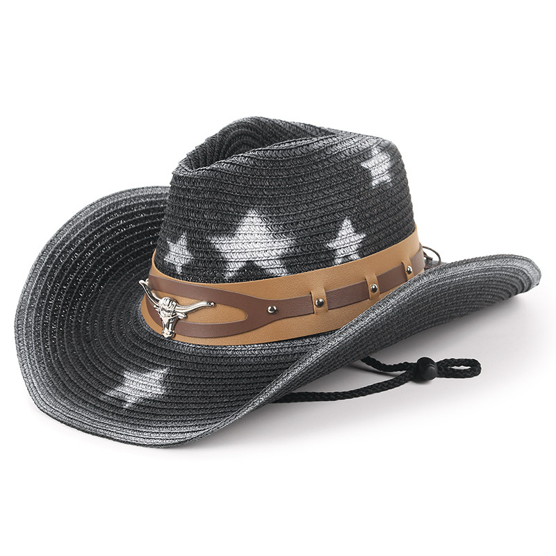 西部牛仔草帽夏季户外大檐遮阳帽沙滩旅游登山男女士防晒骑士帽子,淘宝优惠券,粉丝福利购,淘宝优惠卷