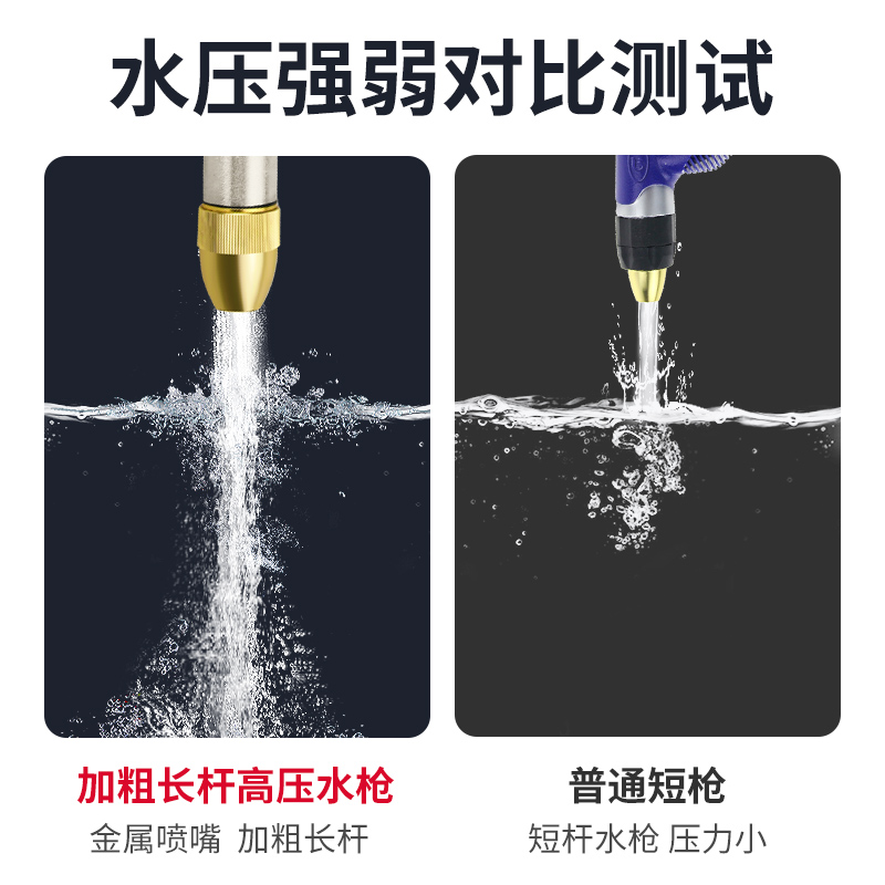 高压力洗车水枪水泵家用浇花水管软管喷水神器汽车工具套装收纳架