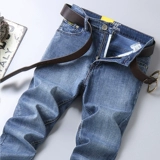 Осенние рабочие износостойкие джинсы, трендовый приталенный комбинезон, штаны, свободный прямой крой