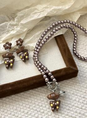 日韩简约气质打结麻花圈耳钉