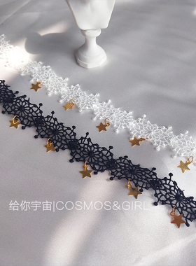 吴谨言同款蕾丝超仙气少女项链