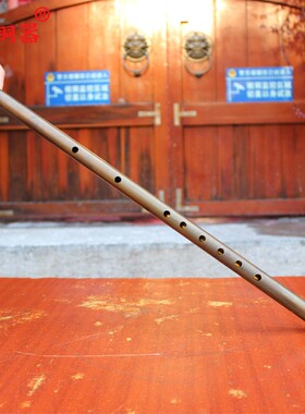 黄铜横笛暗器工艺品摆件