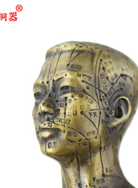 黄铜人体经络摆件工艺品