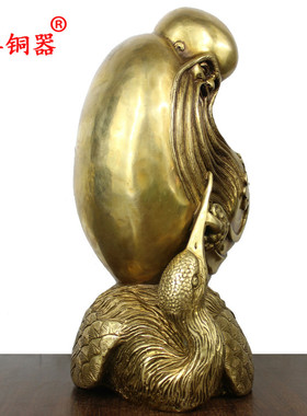寿星摆件黄铜工艺品