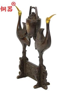 黄铜仙鹤摆件工艺品