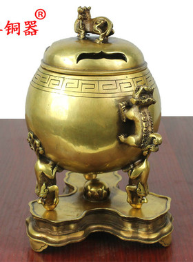 黄铜仿古风工艺品摆件宣德炉