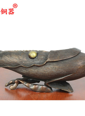 黄铜烟灰缸摆件工艺品