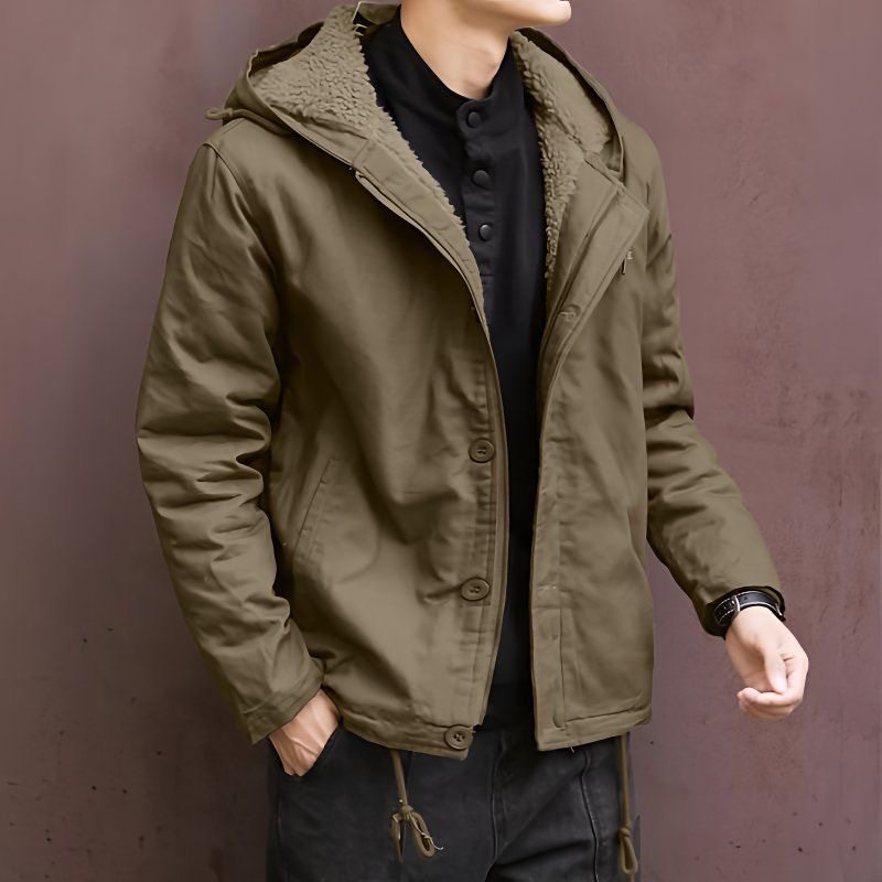 羊羔绒外套男士秋冬季加绒连帽夹克棉服美式复古加厚保暖工装棉衣,淘宝优惠券,粉丝福利购,淘宝优惠卷