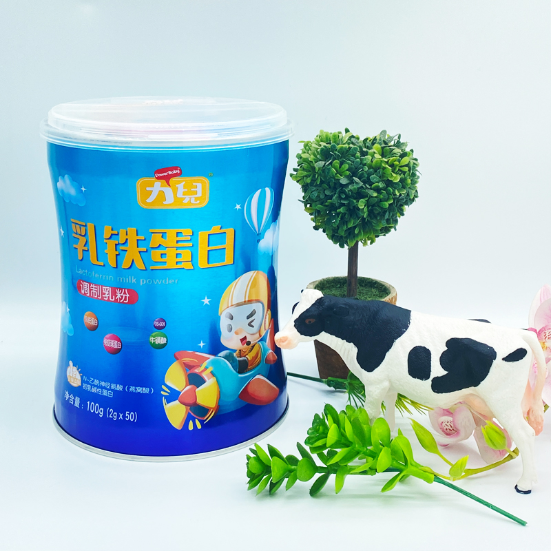 力儿乳铁蛋白调制乳粉100g*4罐青少年儿童免疫球蛋白燕窝酸牛初乳