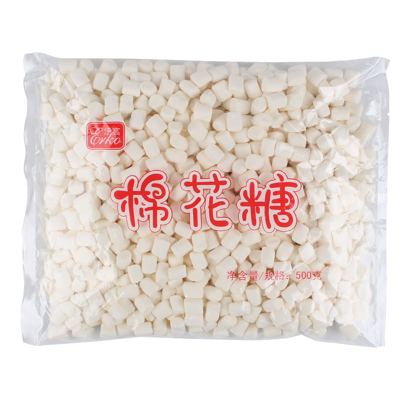 整箱伊高棉花糖500g×14袋白色大小粒牛轧糖雪花酥专用 diy原材料 - 图3