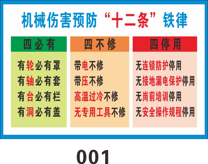 机械伤害预防十二铁律设备检维修六条规定预防机械伤害事故两个零-图3