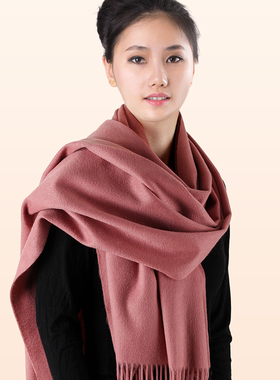 高级感纯羊毛围巾女加厚百搭冬季