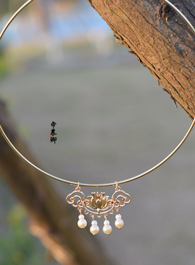 帝慕卿复古麒麟项圈古风百搭简约明制璎珞项链民族风新年配饰