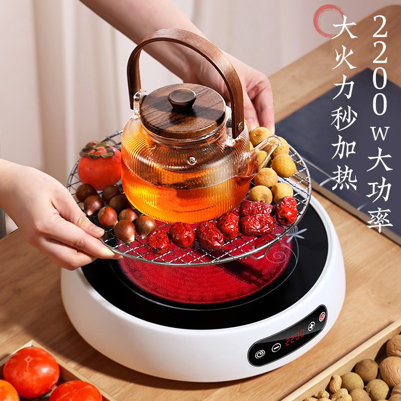 冬天围炉煮茶壶2024新款电陶炉煮茶器具全套家用烤火炉套装养生壶