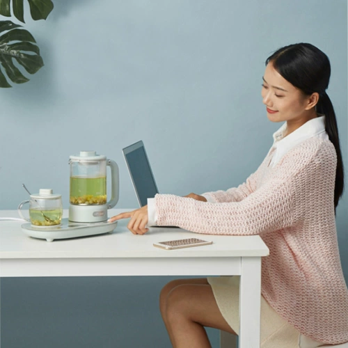 Горшок для здоровья медведя, домашний многофункциональный мини-полностью автоматический офисный маленький электрический чайник с подогревом, цветочный чайник, чайник