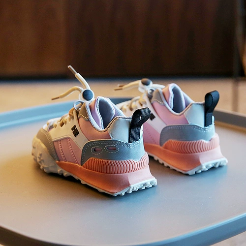 Детская модная спортивная обувь, демисезонная повседневная обувь, флисовые туфли для раннего возраста для мальчиков, в корейском стиле