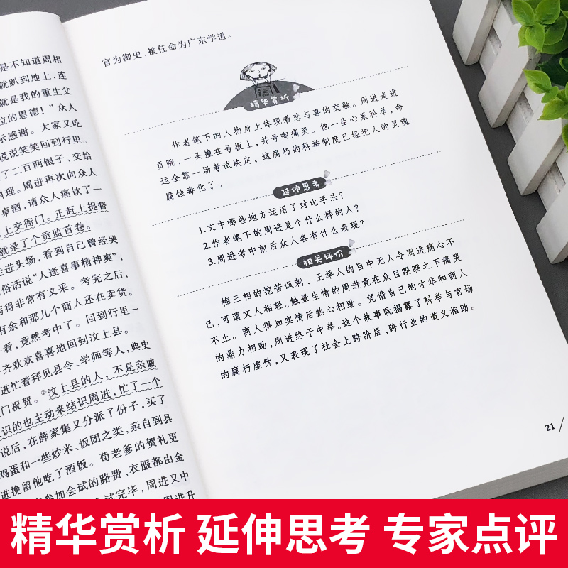 儒林外史正版原著语文课程化阅读名著人民文学教育经典读本初中小学生通用推荐天地出版社九年级通用古代现实主义长篇小说无删减 - 图2