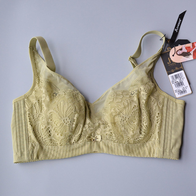 June Rose 6306 Bra BC Ultra-Thin Crystal Cup Rabbit Ears Gathered Breathable Soft Wire Ring Adjustable Underwear for Women