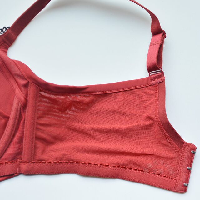 Embroidered push-up bra BW0342 slim, comfortable and retro