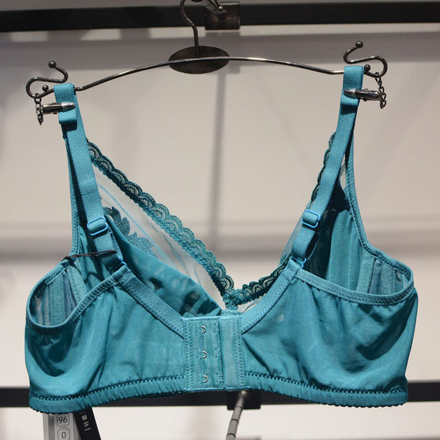 Tulle deep V summer soft steel ring crystal cup underwear