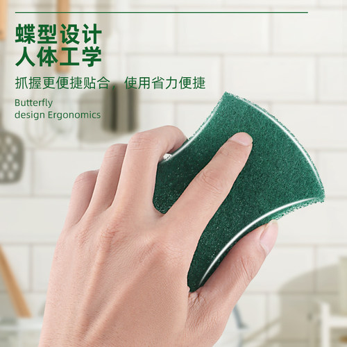 3M百洁布6105思高洗碗布家用厨房洗碗清洁百洁布百洁擦抹布5片装 - 图2