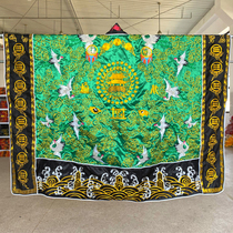 Taoist Supplies Golden Silk Crane Gongkorn Fairy Crane Crane Clothing 100 Crane Suit Road Sermon Gown Green