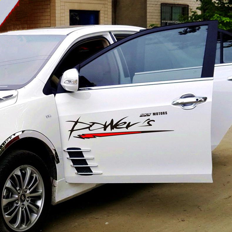 car stickers modified hks side door garland stickers personalized creative decals on the door car body scratch decoration stickers car stickers modified hks side door