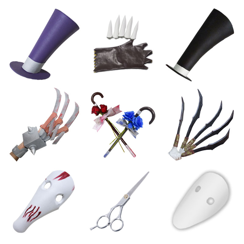 第五人格杰克cos机械爪子面具蓝玫瑰手杖帽子道具武器玩具儿童版-图3