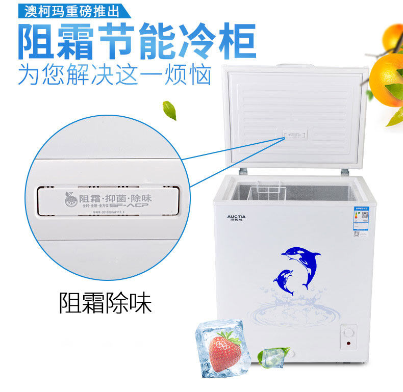 aucma /澳柯玛家用小型一级小冰柜 奕尚电器冷柜