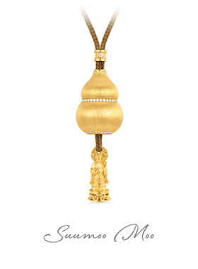 镀真K金 乾坤纳财葫芦 复javascript:;古拉丝金色