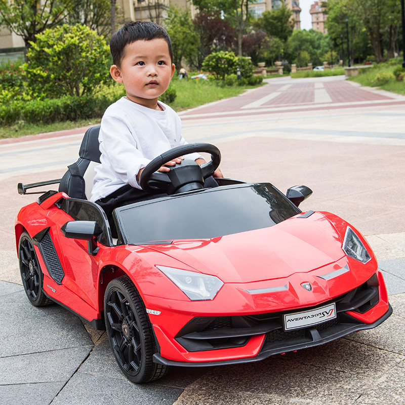 兰博基尼电动四轮大人遥控玩具车 魅力娃儿童电动车
