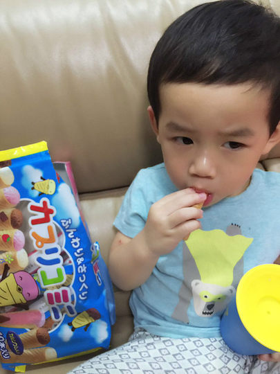 舜妈固力果glico 冰淇淋巧克力雪糕筒蛋糕小蛋卷饼干宝宝零食