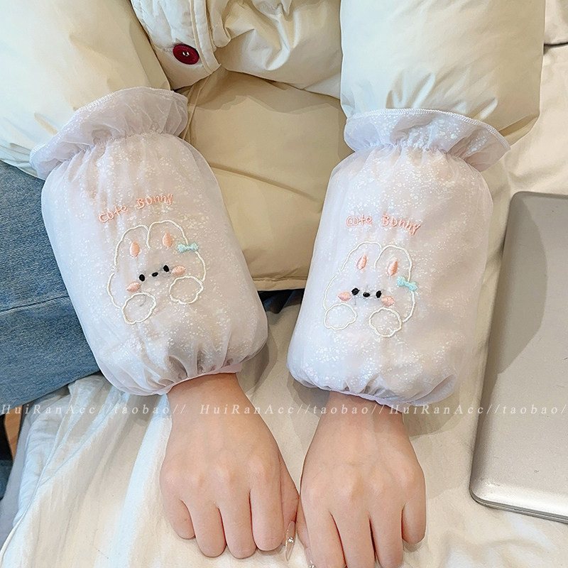 秋冬季卡通防水袖套女2026新款羽绒服护袖上班耐脏防油污套袖耐磨,淘宝优惠券,粉丝福利购,淘宝优惠卷