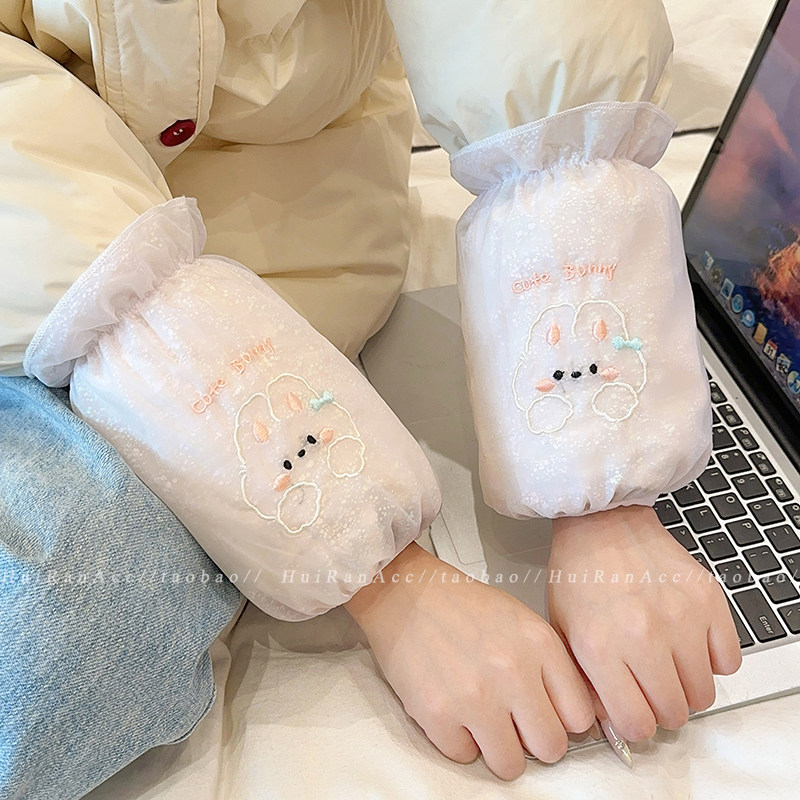 秋冬季卡通防水袖套女2026新款羽绒服护袖上班耐脏防油污套袖耐磨,淘宝优惠券,粉丝福利购,淘宝优惠卷