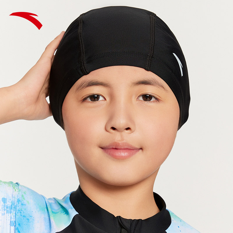 安踏儿童泳帽年四季通用新款男女大童防滑护耳训练款泳帽,淘宝优惠券,粉丝福利购,淘宝优惠卷