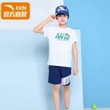 Летний комплект для мальчиков, летняя футболка с коротким рукавом, вместительные и большые штаны, подходит для подростков, в западном стиле