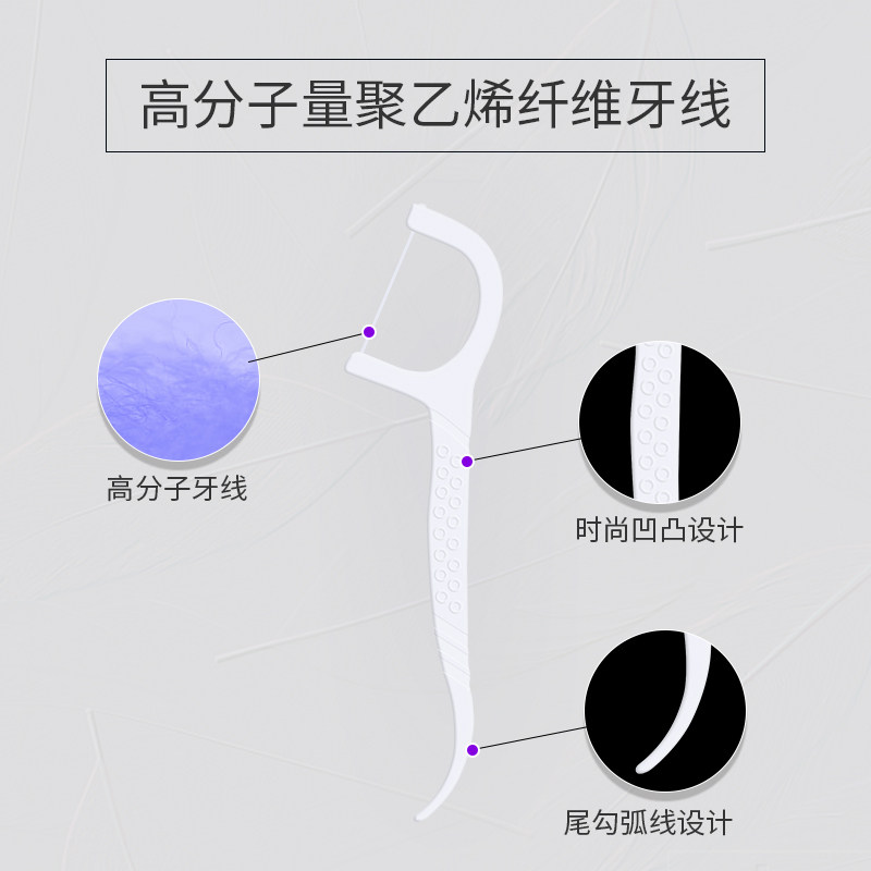 雅克菱家庭装超细独立包装剔牙牙线 雅克菱家居牙线/牙线棒