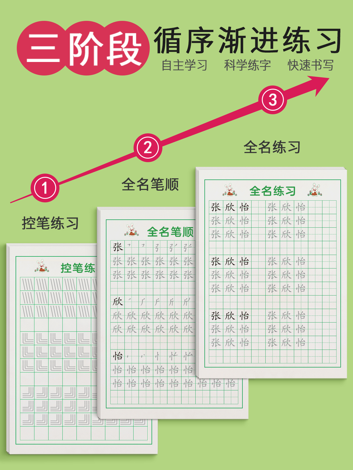 名字练字帖定制姓名练字儿童字帖学前班幼儿园描红本练习写自己的笔画笔顺练字本幼儿宝宝入门写字数字字帖初学者控笔训练幼小衔接 - 图1