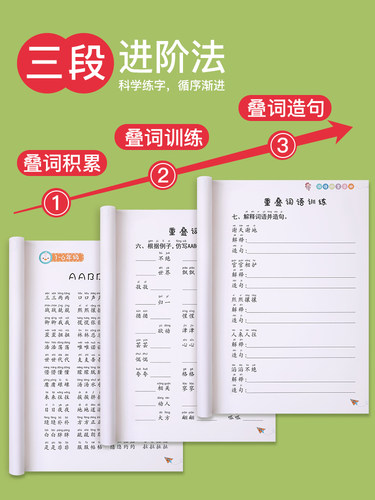 词语积累大全训练成语好词好句好段小学生看拼音写aabb式abab四字生字组词造句同步叠词量词近义词反义词一年级二年级小学语文知识 - 图2