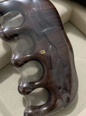 谭木匠新品按摩梳掌中梳-荷风 黑檀木材质 按摩护理送礼佳品