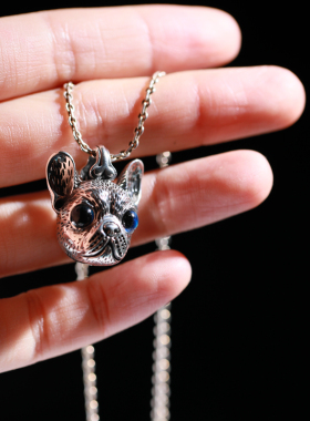 法斗南方复古风可爱原创小狗饰品