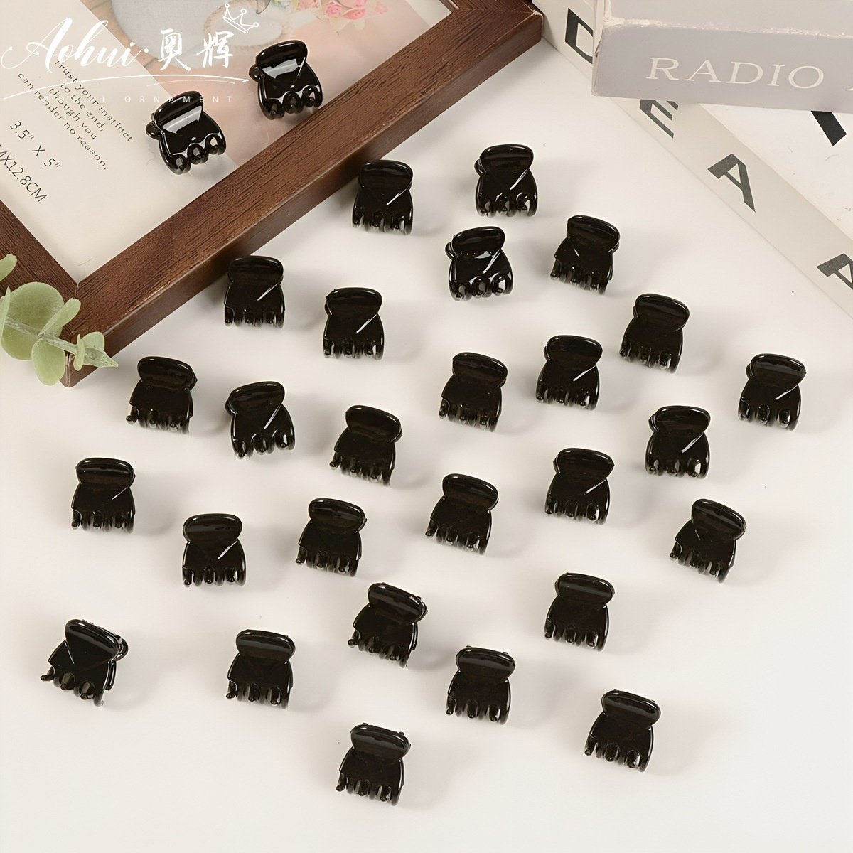 新款小号刘海夹碎发夹子前额头饰侧边夹编发卡固定黑色迷你小抓夹,淘宝优惠券,粉丝福利购,淘宝优惠卷