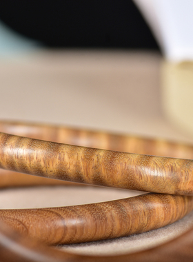 天然阿根廷绿檀木手镯高密沉水简约时尚中式民族风男女情侣镯子