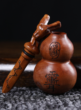 天然实木养剑葫芦摆件
