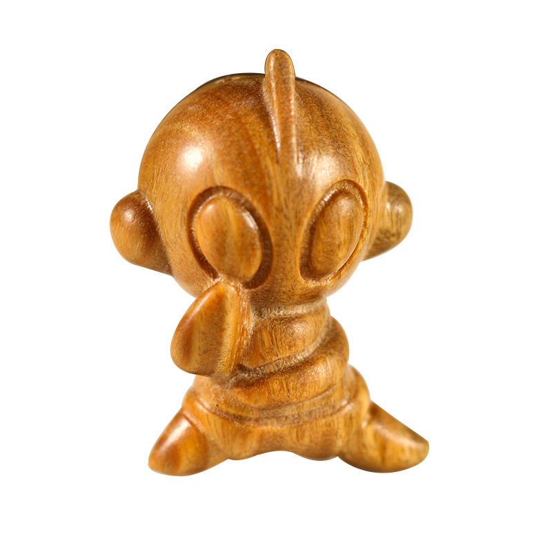 卡通凹凸曼打小怪兽绿檀木雕刻diy挂件手机包包钥匙扣配饰配件,淘宝优惠券,粉丝福利购,淘宝优惠卷