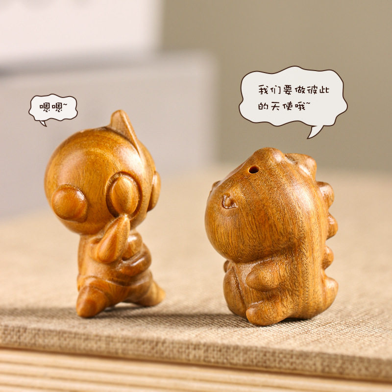 卡通凹凸曼打小怪兽绿檀木雕刻diy挂件手机包包钥匙扣配饰配件,淘宝优惠券,粉丝福利购,淘宝优惠卷