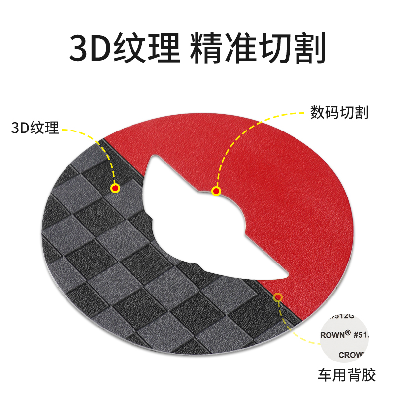 适用宝马mini方向盘贴装饰cooper方向盘车标贴纸F56F55F60内饰贴 - 图1