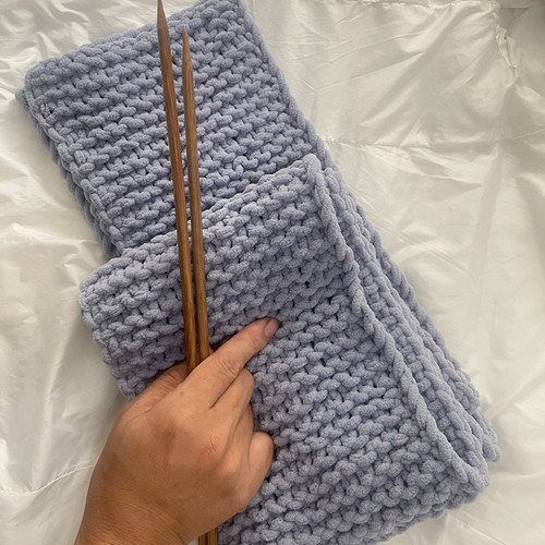 手织围巾成品diy 纯手工秋冬情侣围脖厚生日送男女友礼物平针字母 - 图3