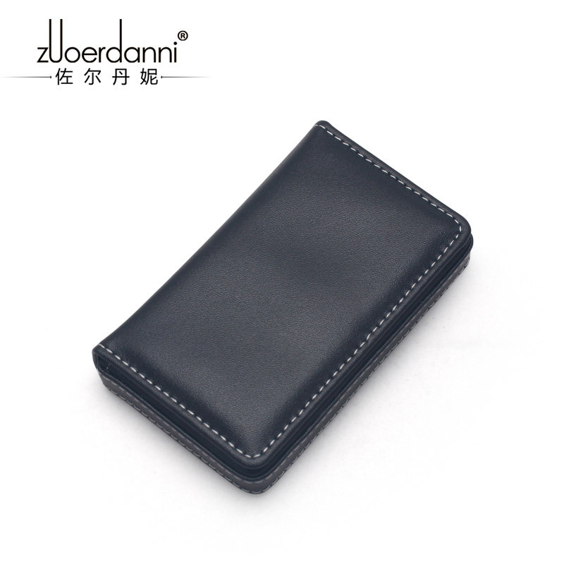 真皮大容量男女定制轻薄便携名片夹 佐尔丹妮东莞卡包