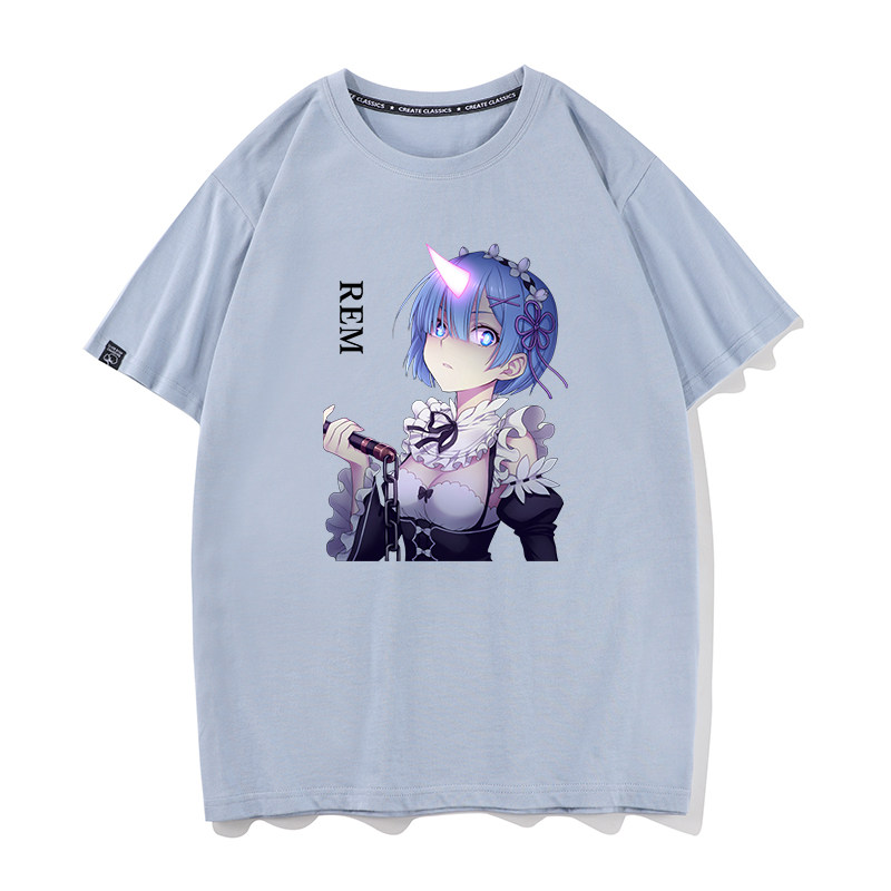 豆小萌从零开始的异世界生活雷姆拉姆爱蜜莉雅男女短袖T恤衫衣服,淘宝优惠券,粉丝福利购,淘宝优惠卷